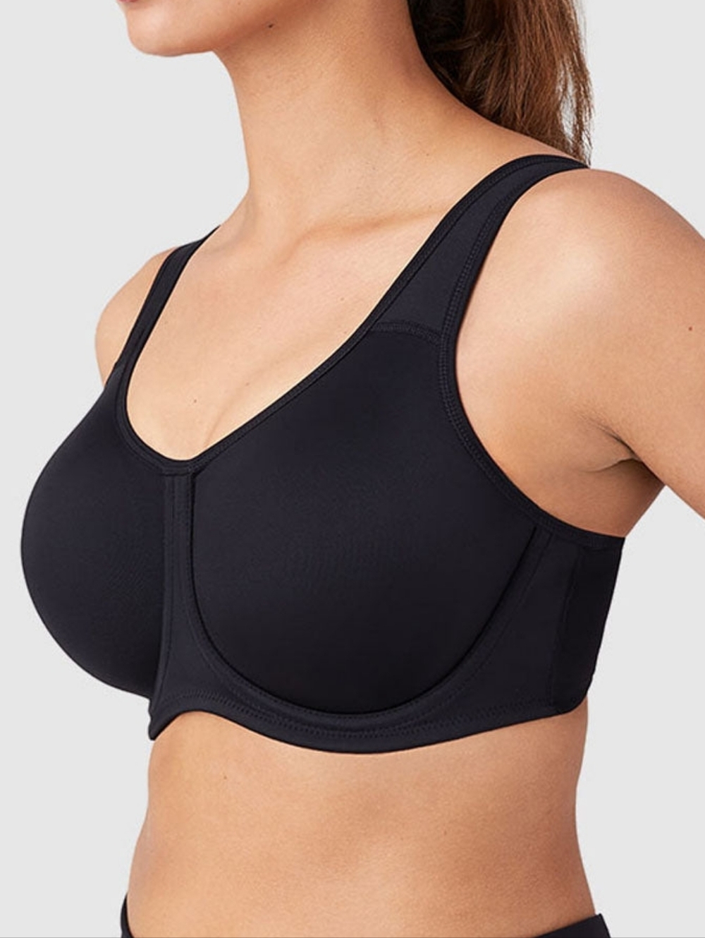 Wacoal Simone Sport Underwire Bra 38DD - Black - Picture 2 of 8